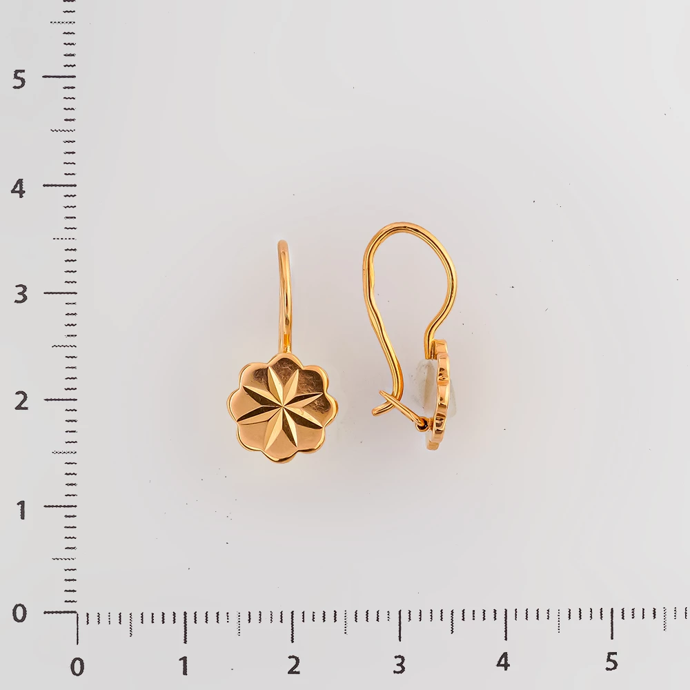 Серьги из красного золота 583 пробы