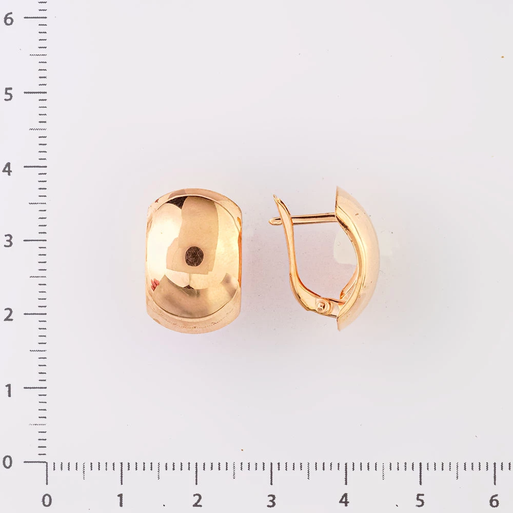 Серьги из красного золота 585 пробы