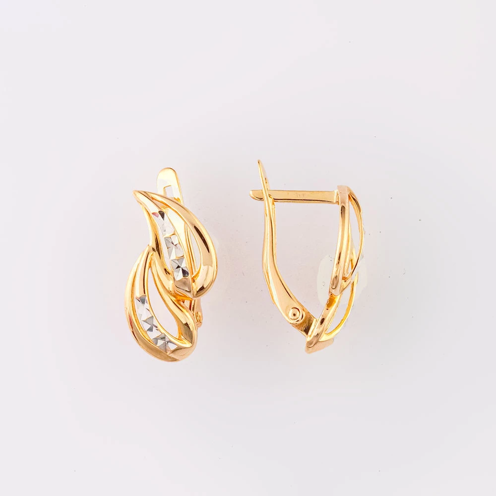 Серьги из красного золота 585 пробы