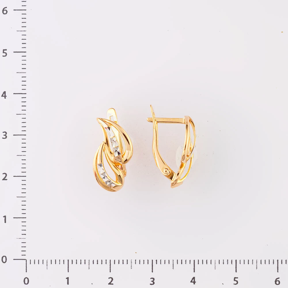 Серьги из красного золота 585 пробы