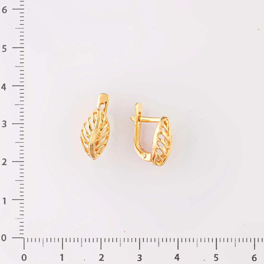Серьги из красного золота 585 пробы