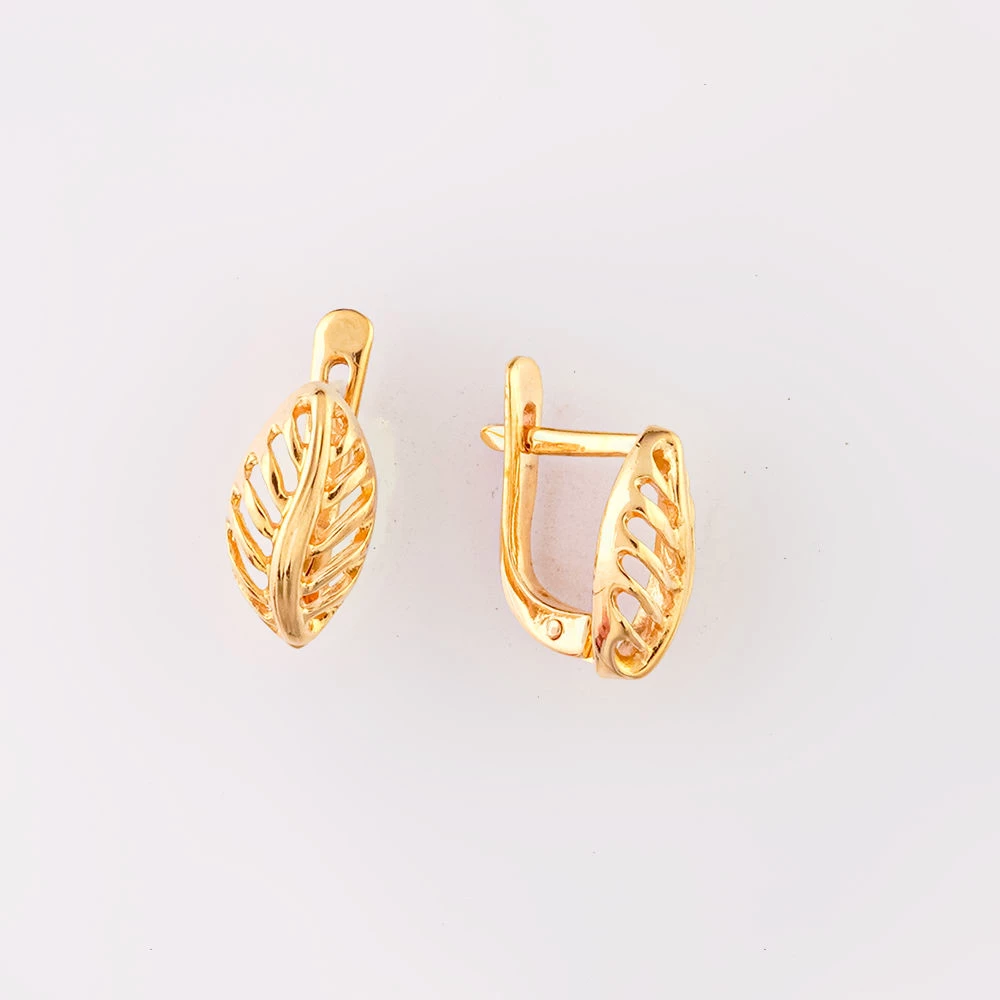 Серьги из красного золота 585 пробы