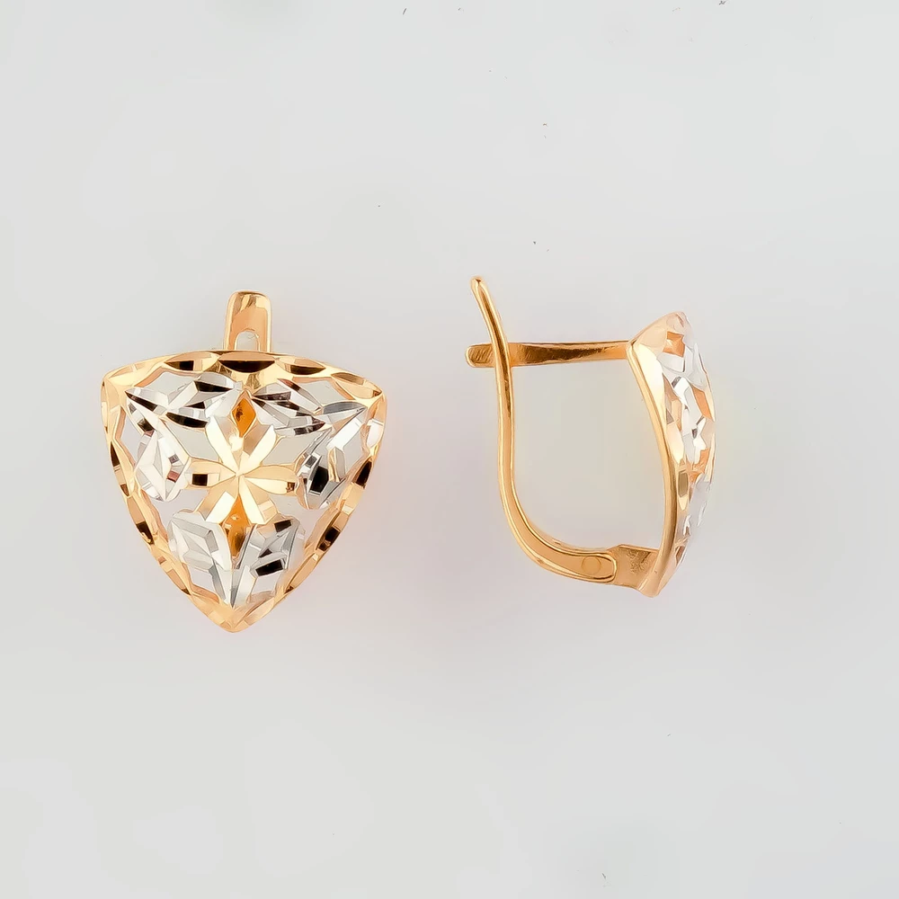 Серьги из красного золота 585 пробы