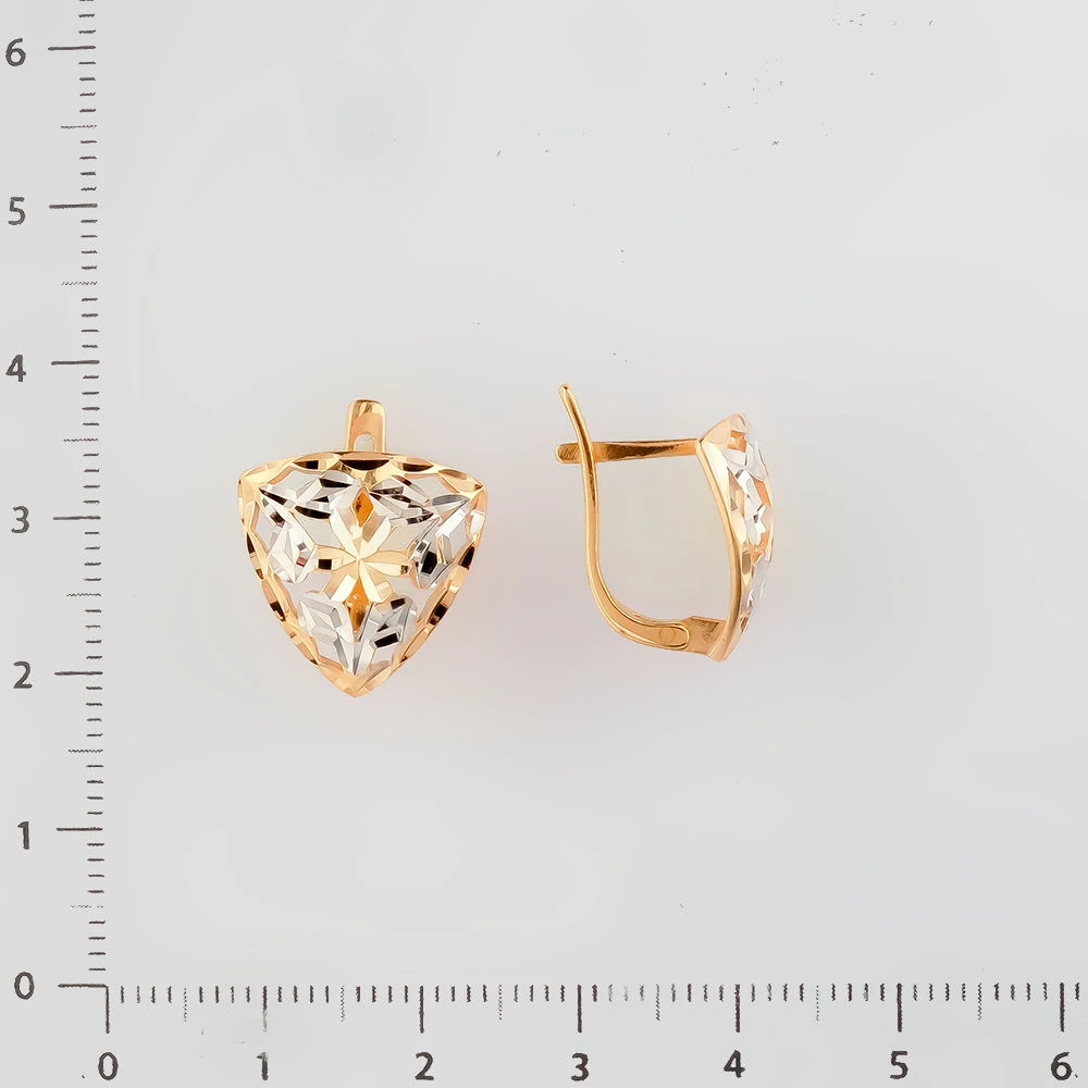 Серьги из красного золота 585 пробы