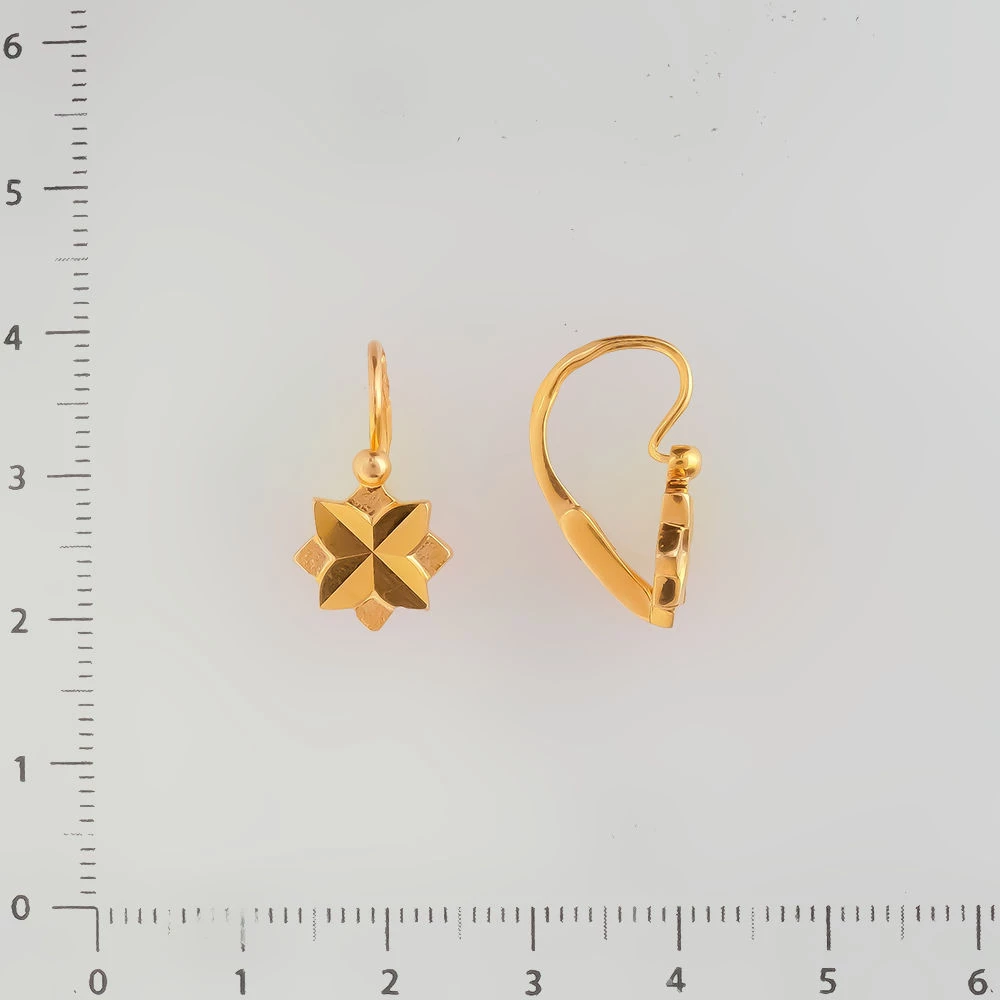 Серьги из красного золота 583 пробы