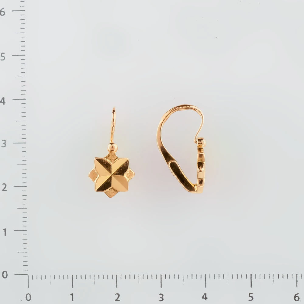 Серьги из красного золота 583 пробы
