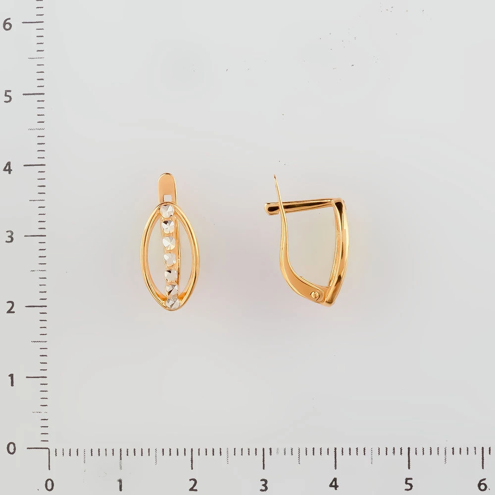 Серьги из красного золота 585 пробы