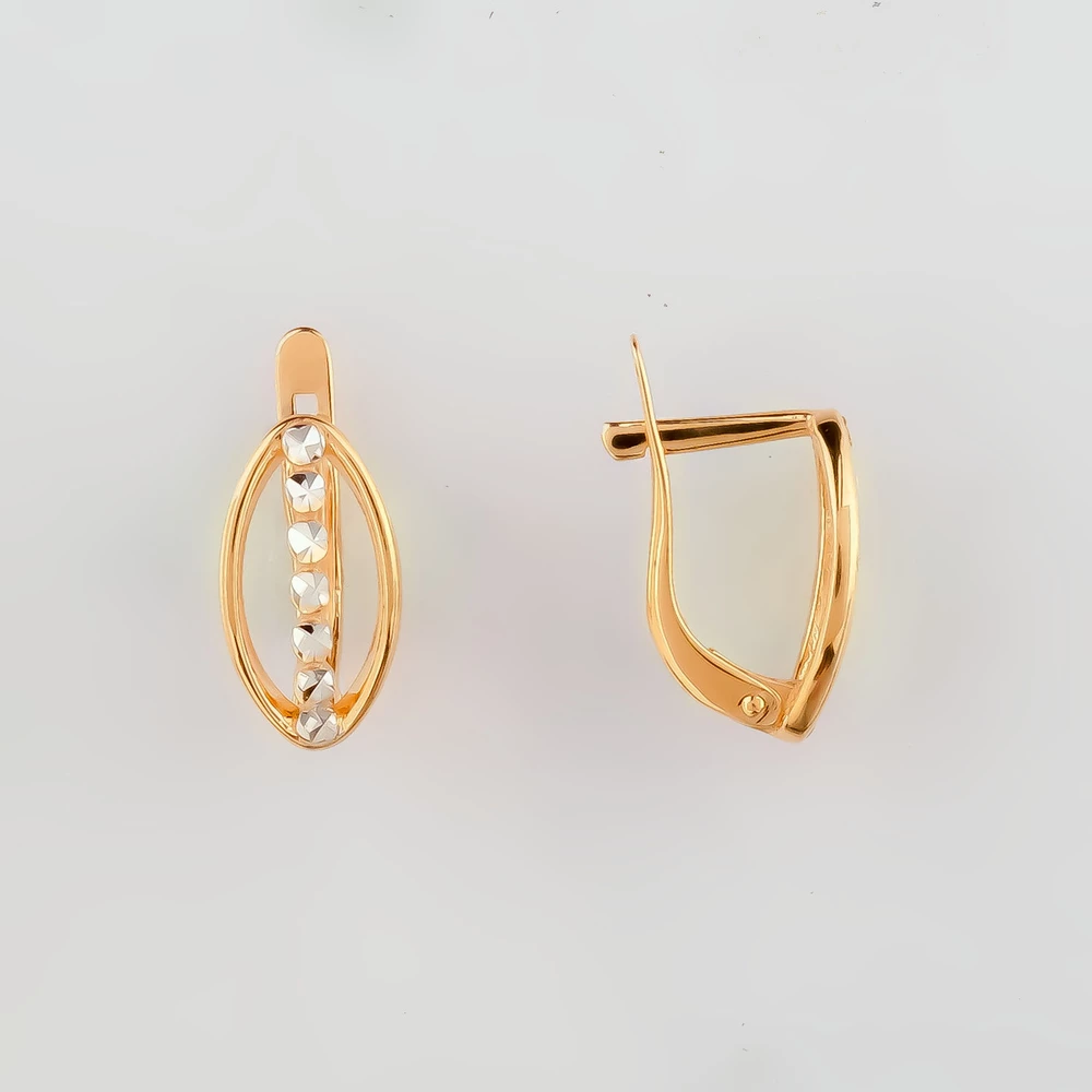 Серьги из красного золота 585 пробы