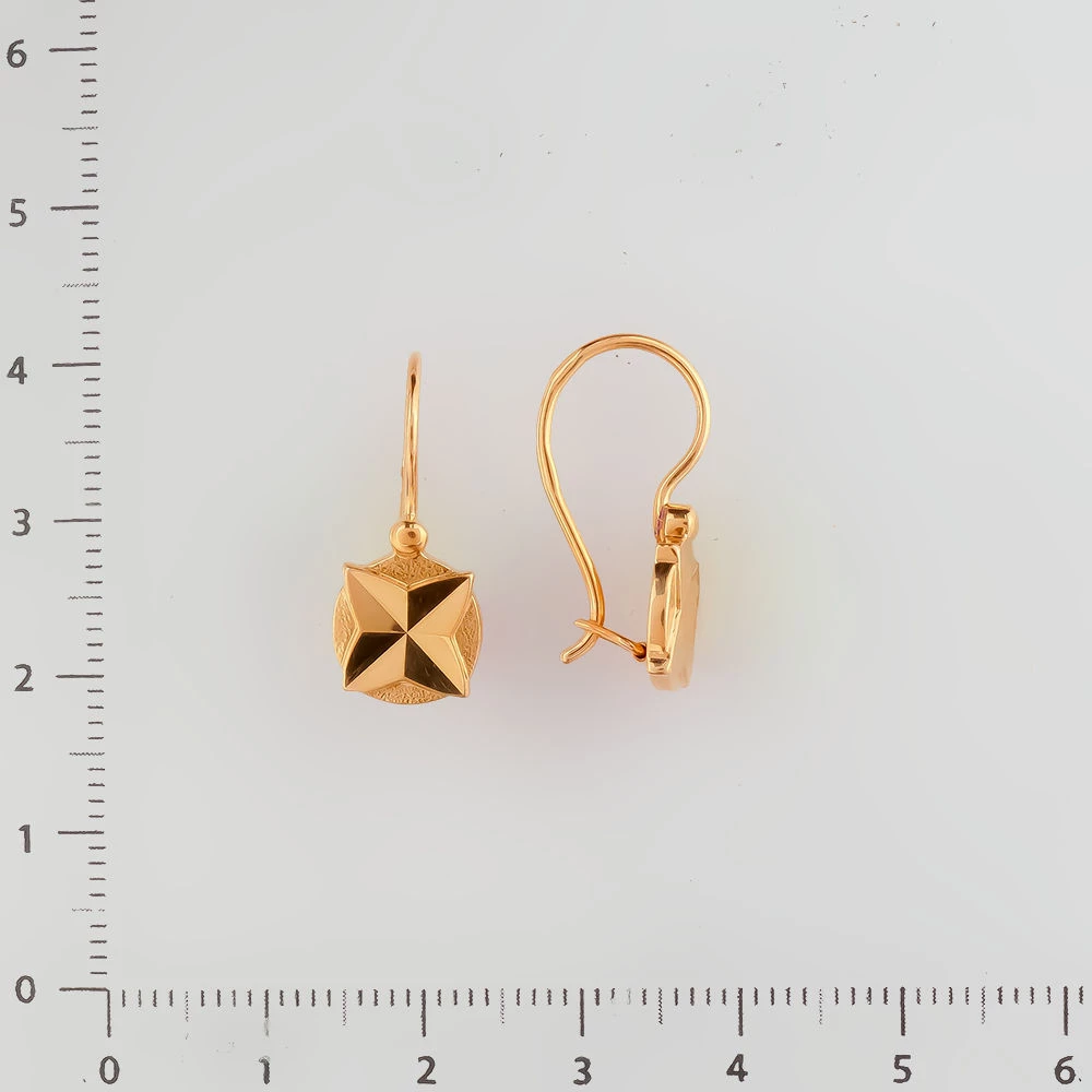 Серьги из красного золота 583 пробы