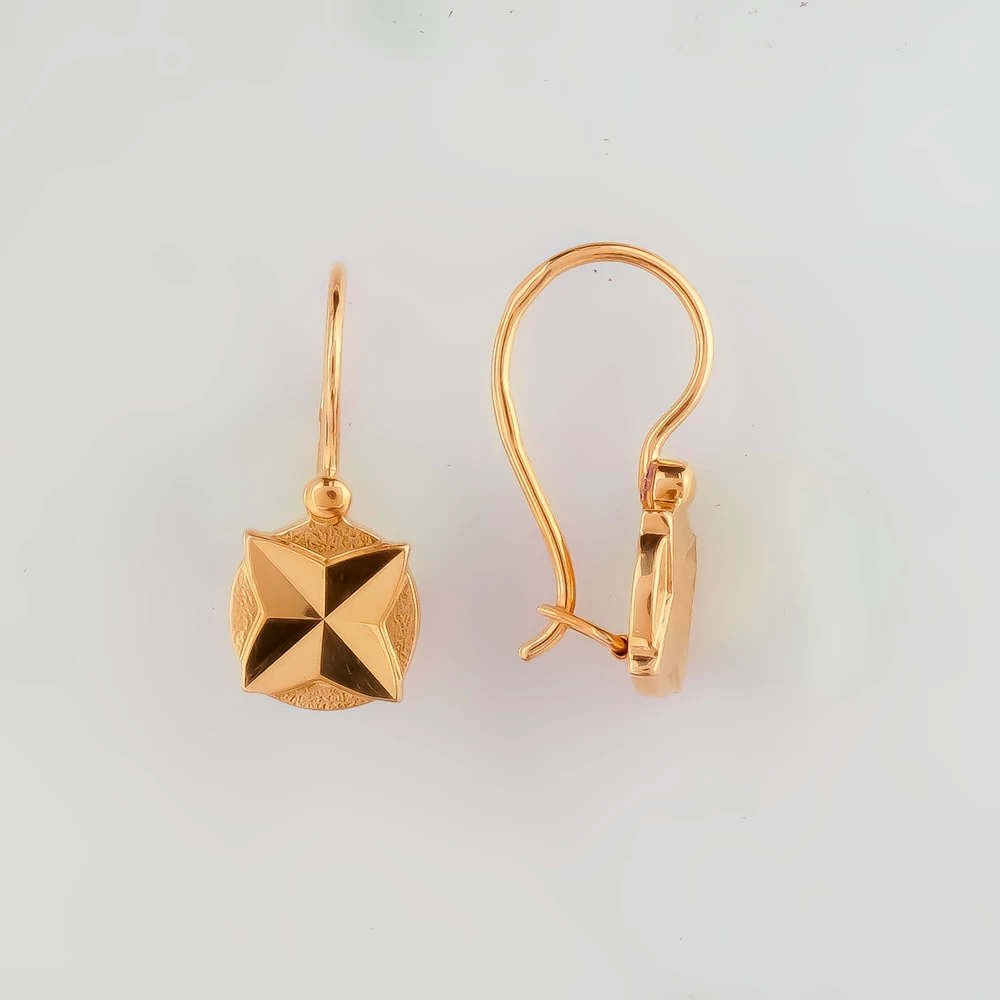 Серьги из красного золота 583 пробы