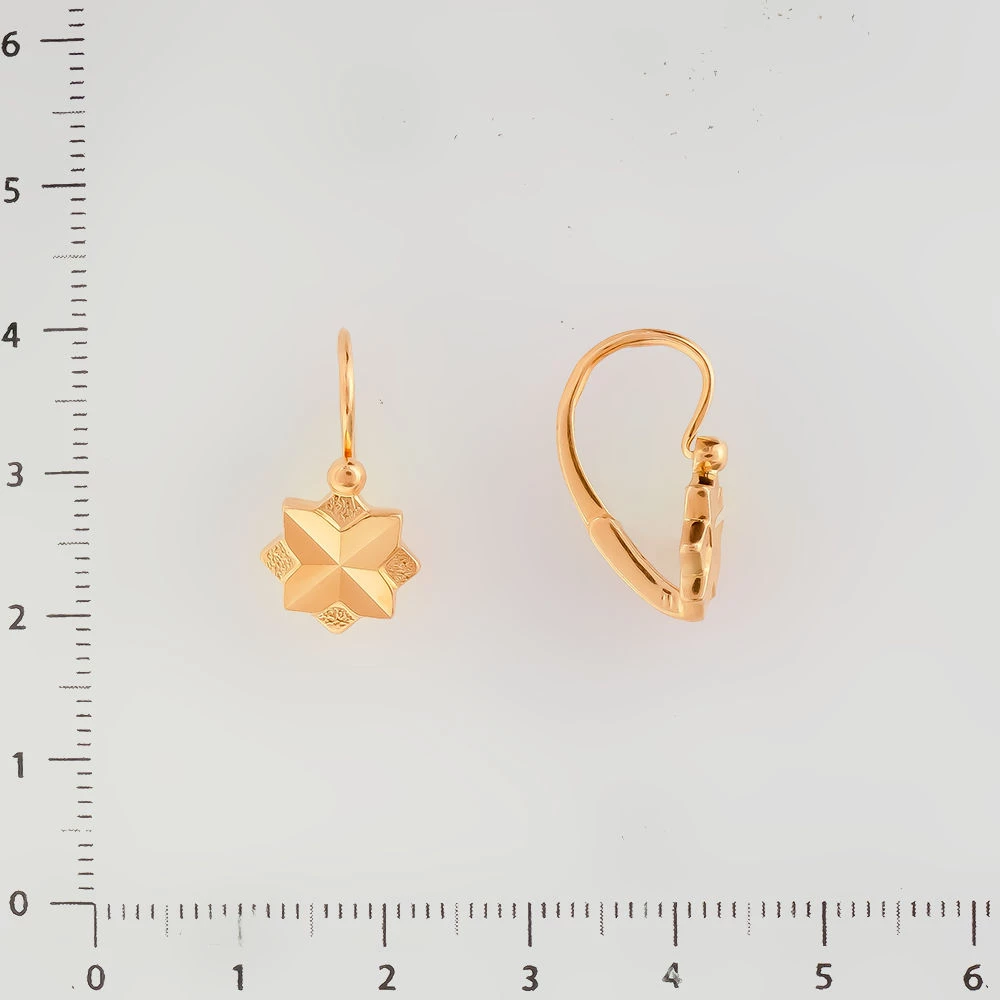 Серьги из красного золота 583 пробы