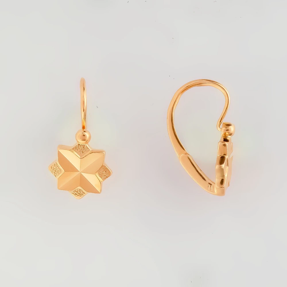 Серьги из красного золота 583 пробы