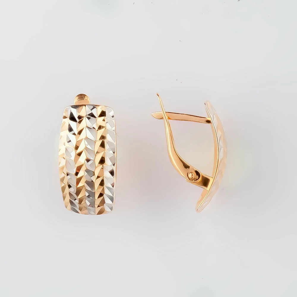 Серьги из красного золота 585 пробы