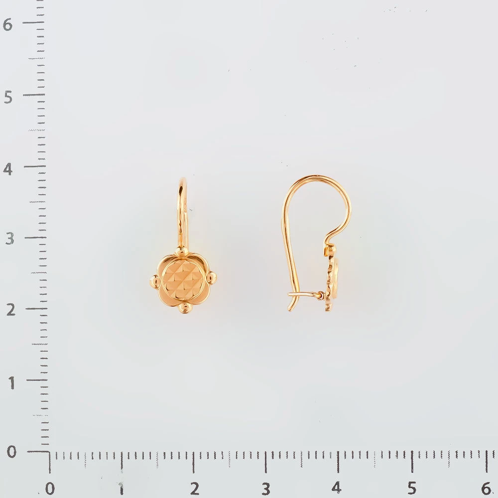 Серьги из красного золота 583 пробы