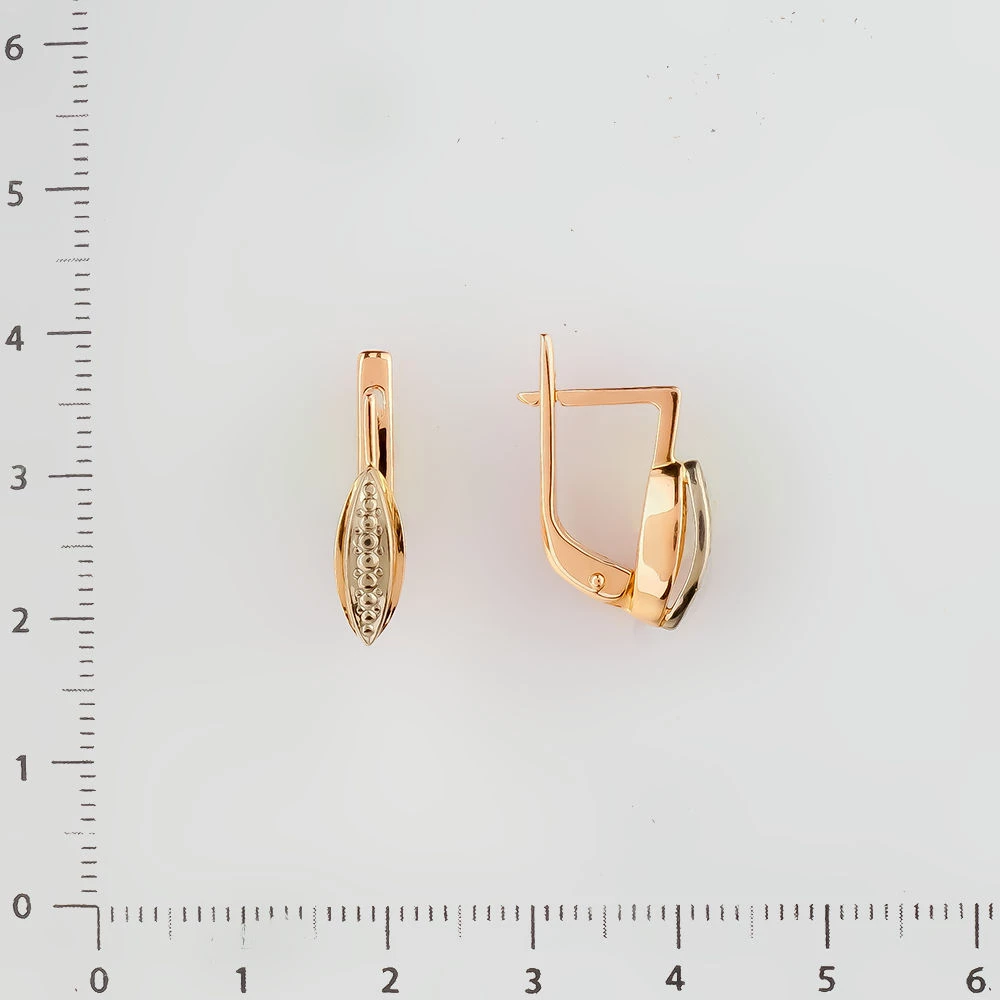 Серьги из красного золота 585 пробы