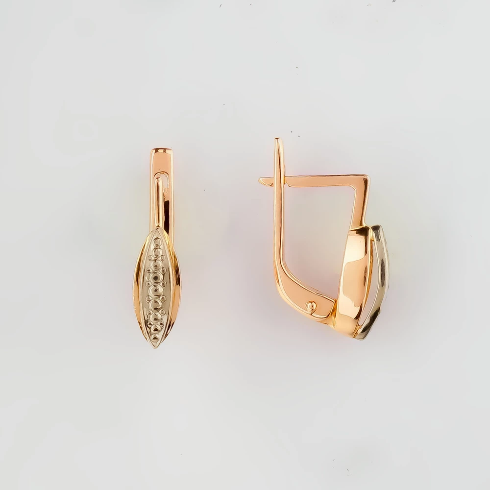 Серьги из красного золота 585 пробы
