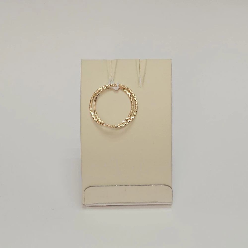 Серьги конго из красного золота 585 пробы