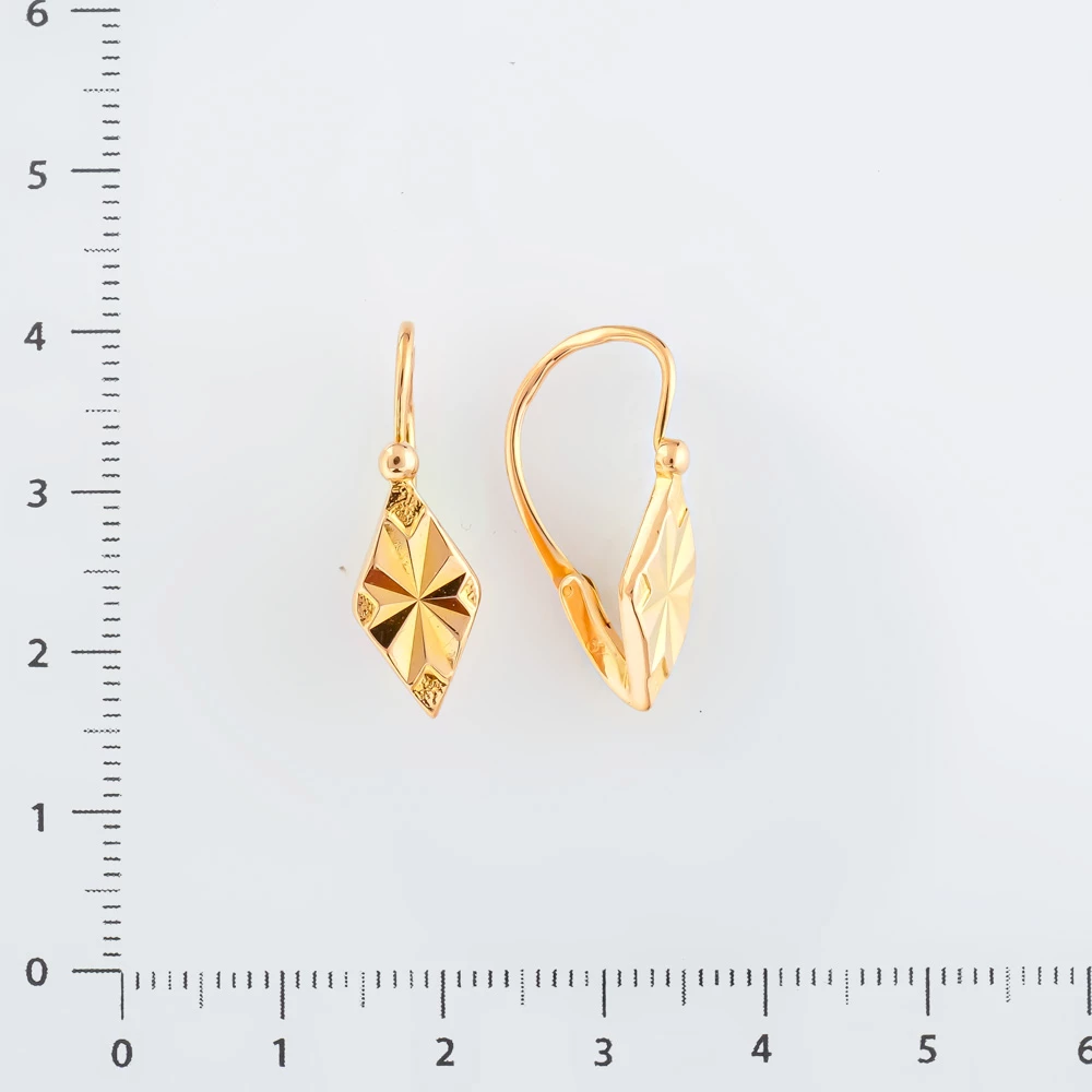 Серьги из красного золота 583 пробы