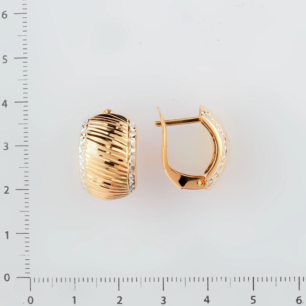 Серьги из красного золота 585 пробы