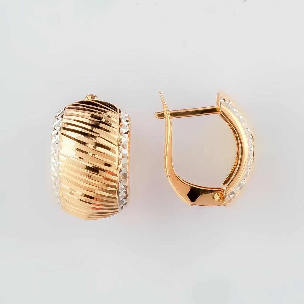 Серьги из красного золота 585 пробы