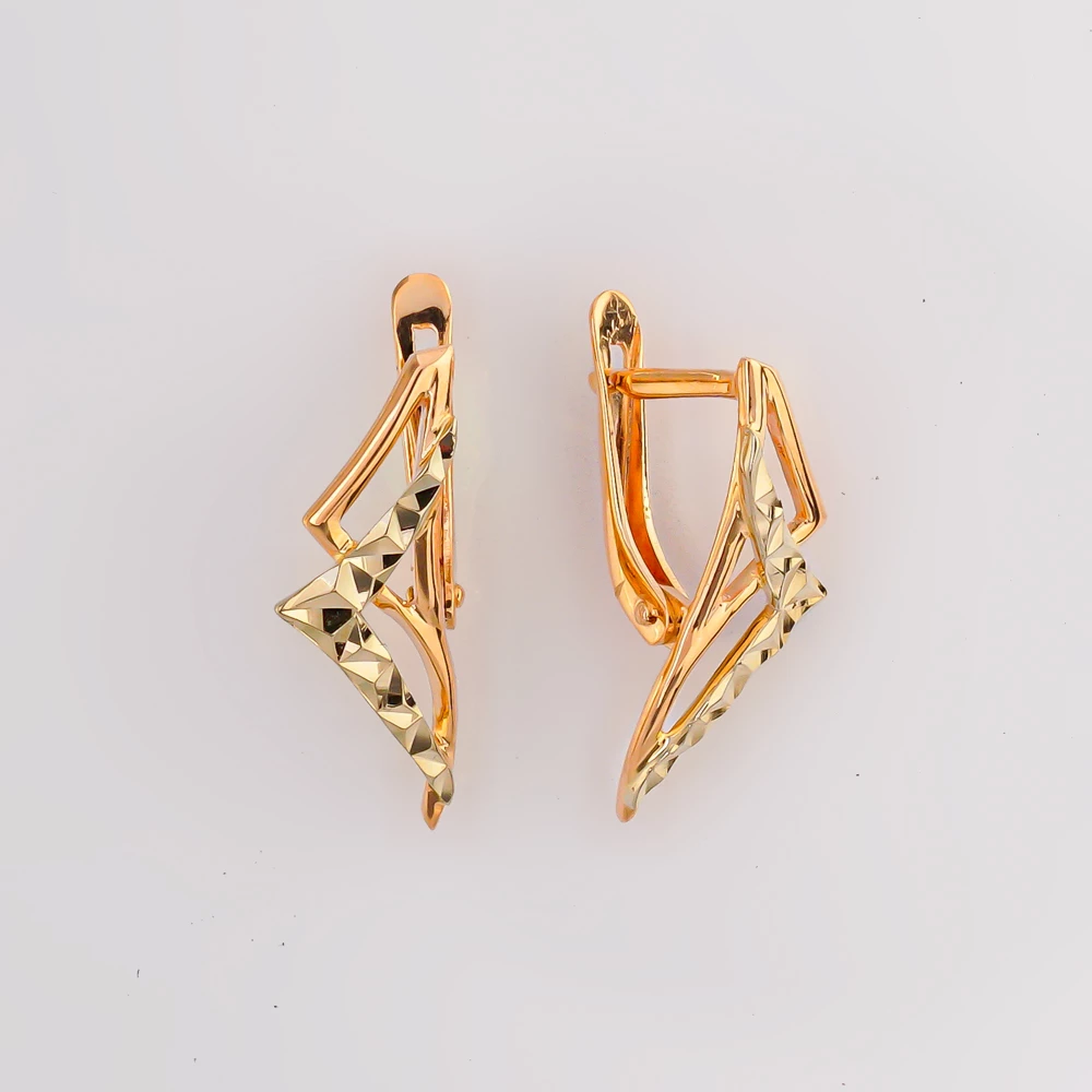 Серьги из красного золота 585 пробы