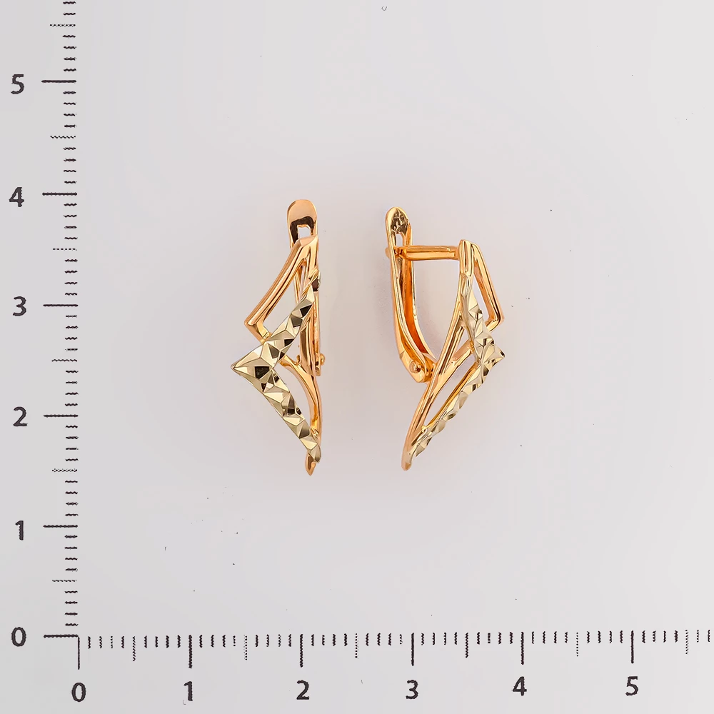 Серьги из красного золота 585 пробы