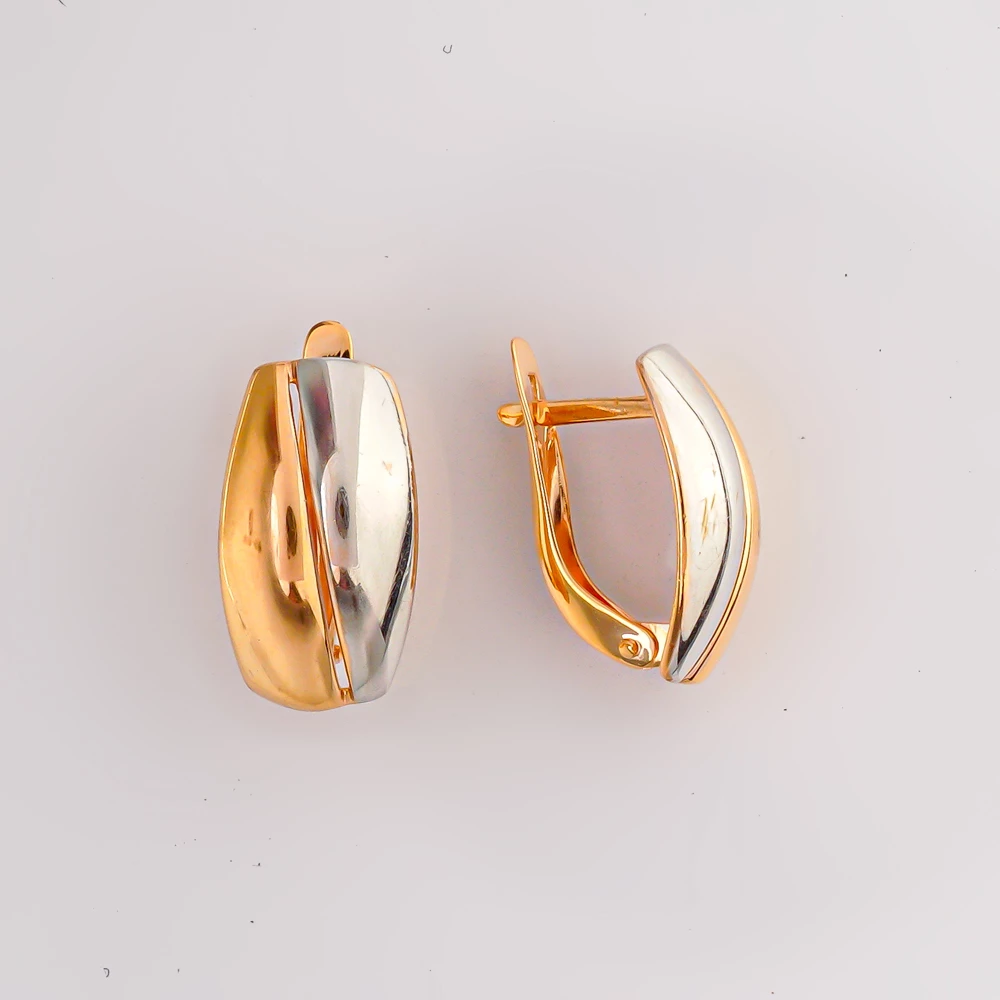 Серьги из красного золота 585 пробы