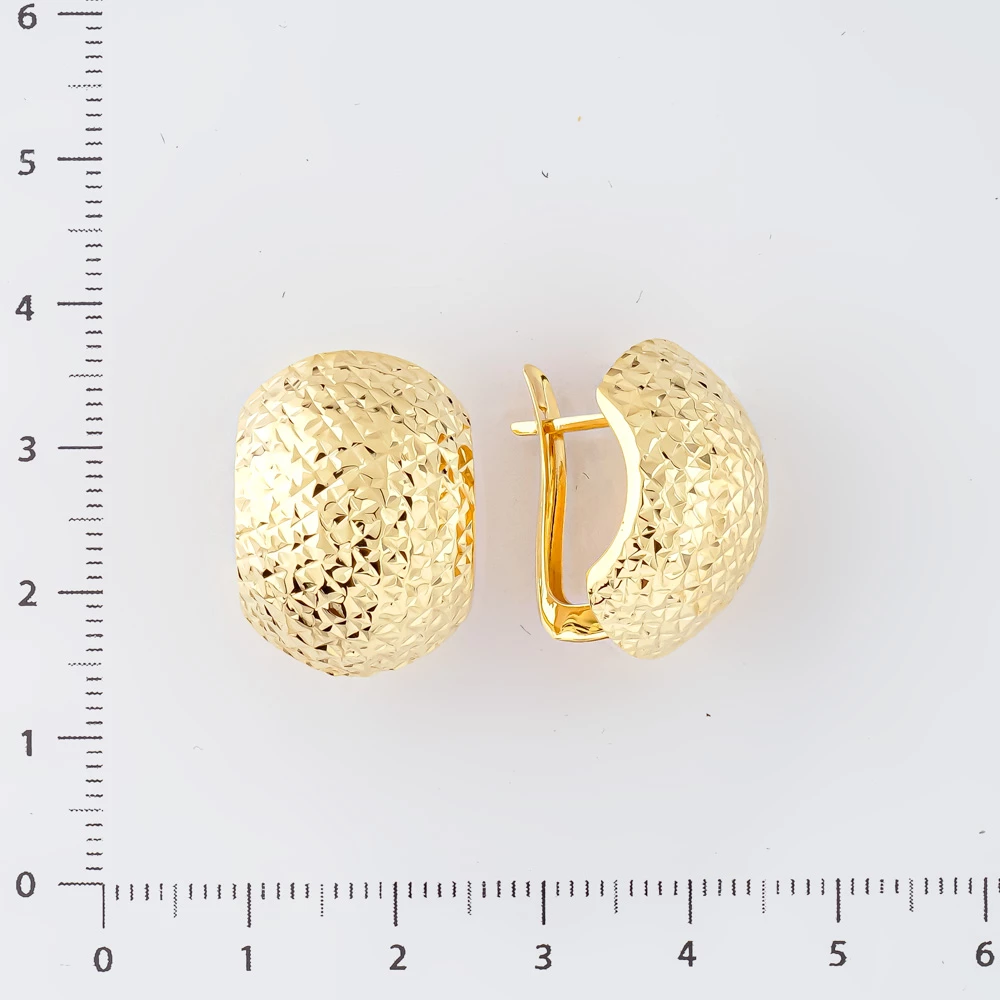 Серьги из желтого золота 585 пробы