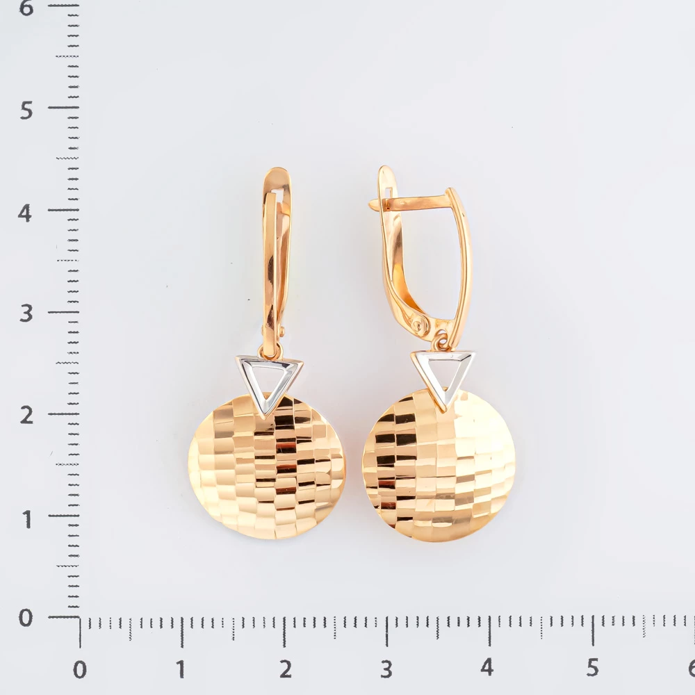 Серьги из красного золота 585 пробы