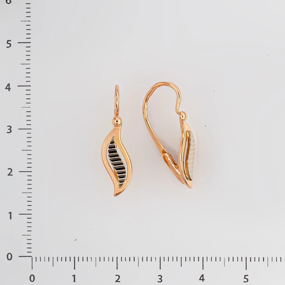 Серьги из красного золота 585 пробы