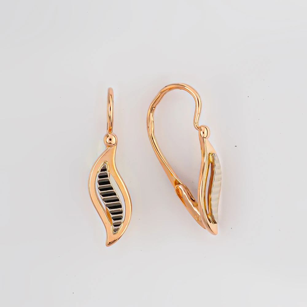 Серьги из красного золота 585 пробы
