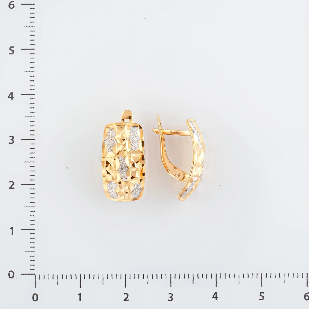 Серьги из красного золота 585 пробы