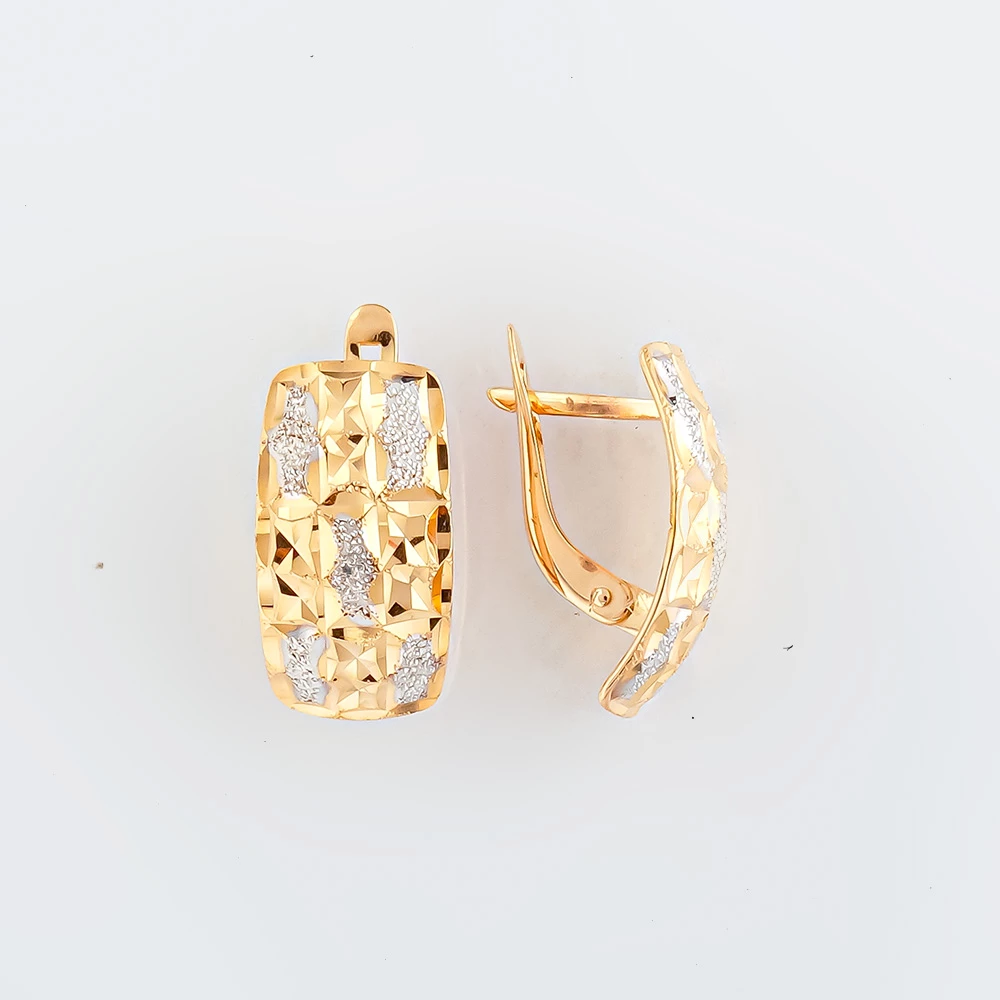 Серьги из красного золота 585 пробы