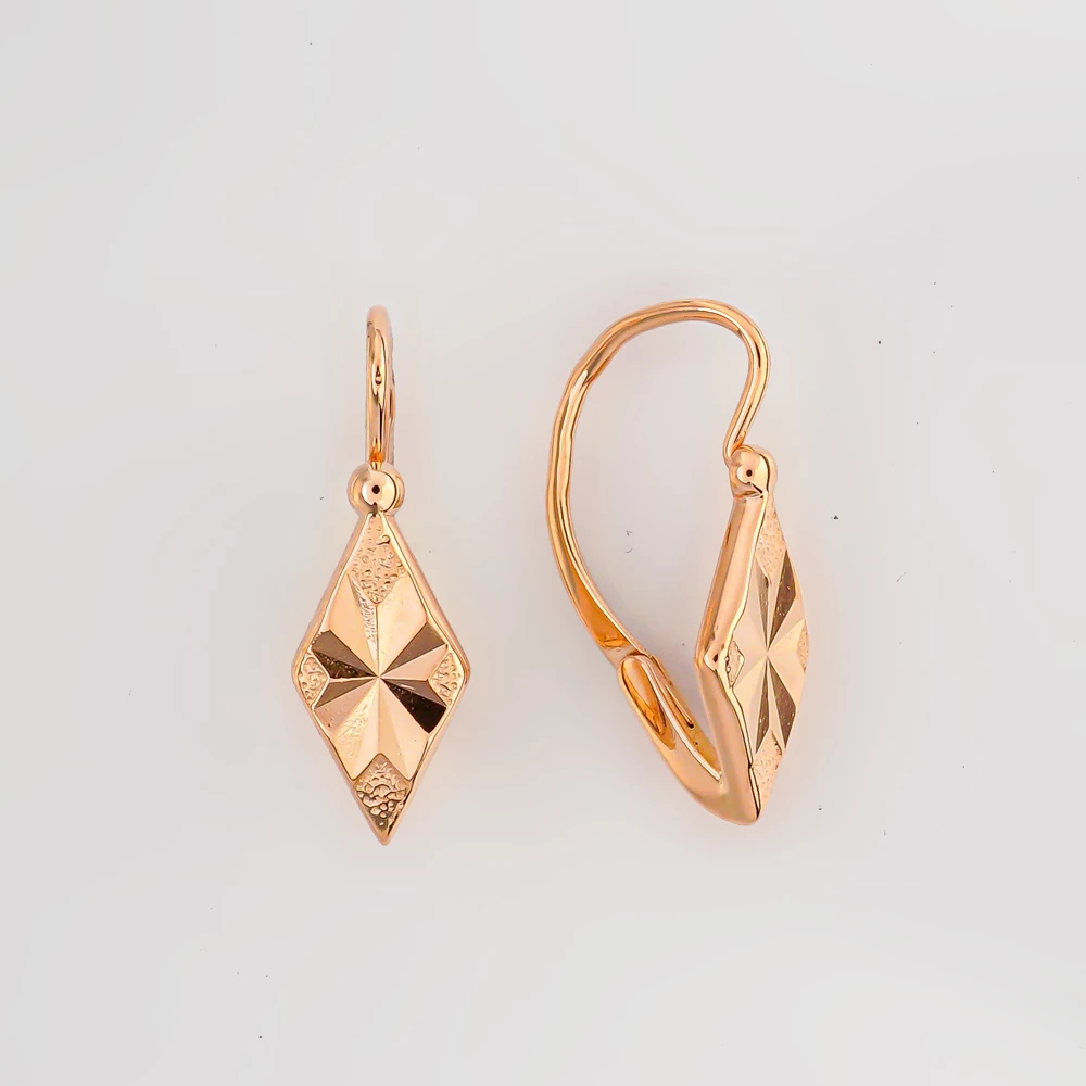 Серьги из красного золота 585 пробы
