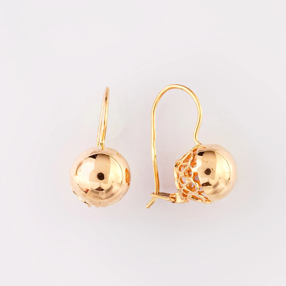 Серьги из красного золота 585 пробы
