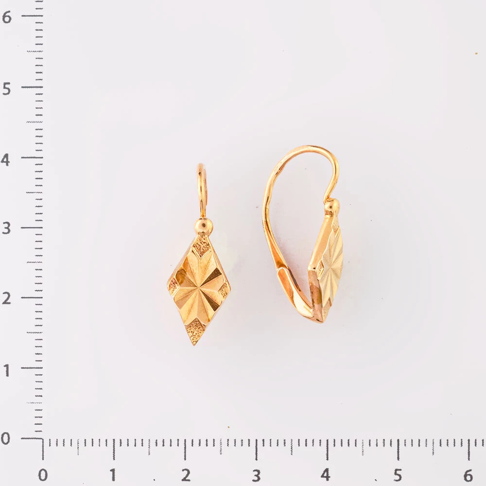 Серьги из красного золота 583 пробы