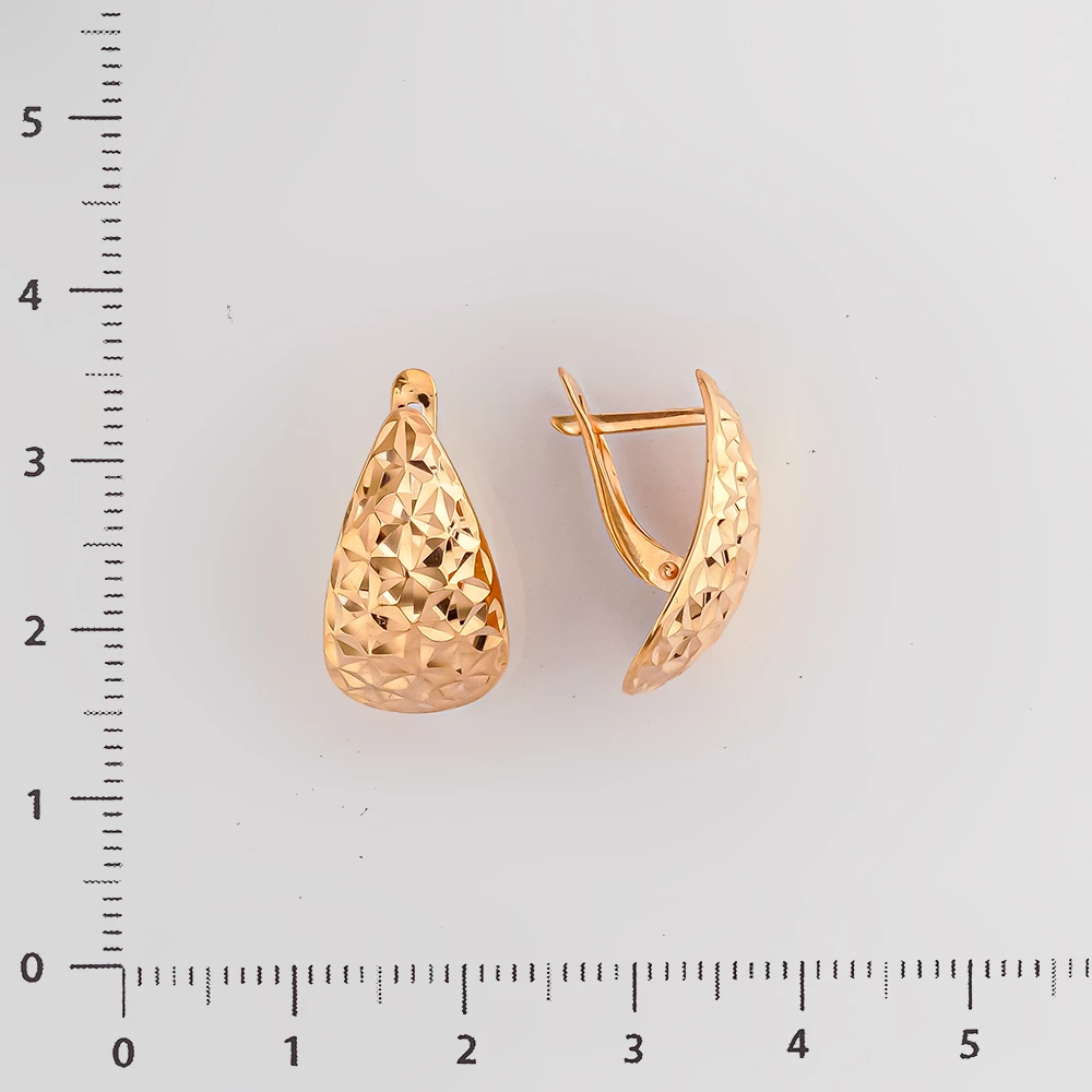 Серьги из красного золота 585 пробы