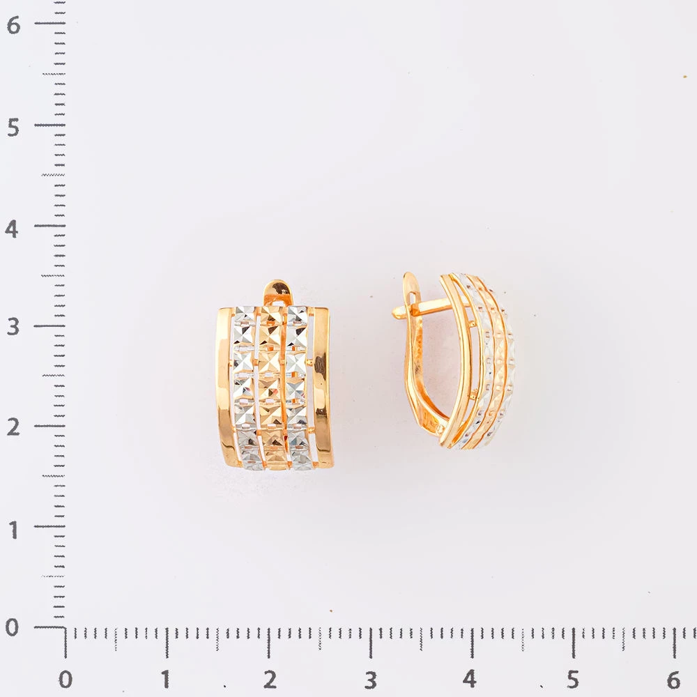 Серьги из красного золота 585 пробы