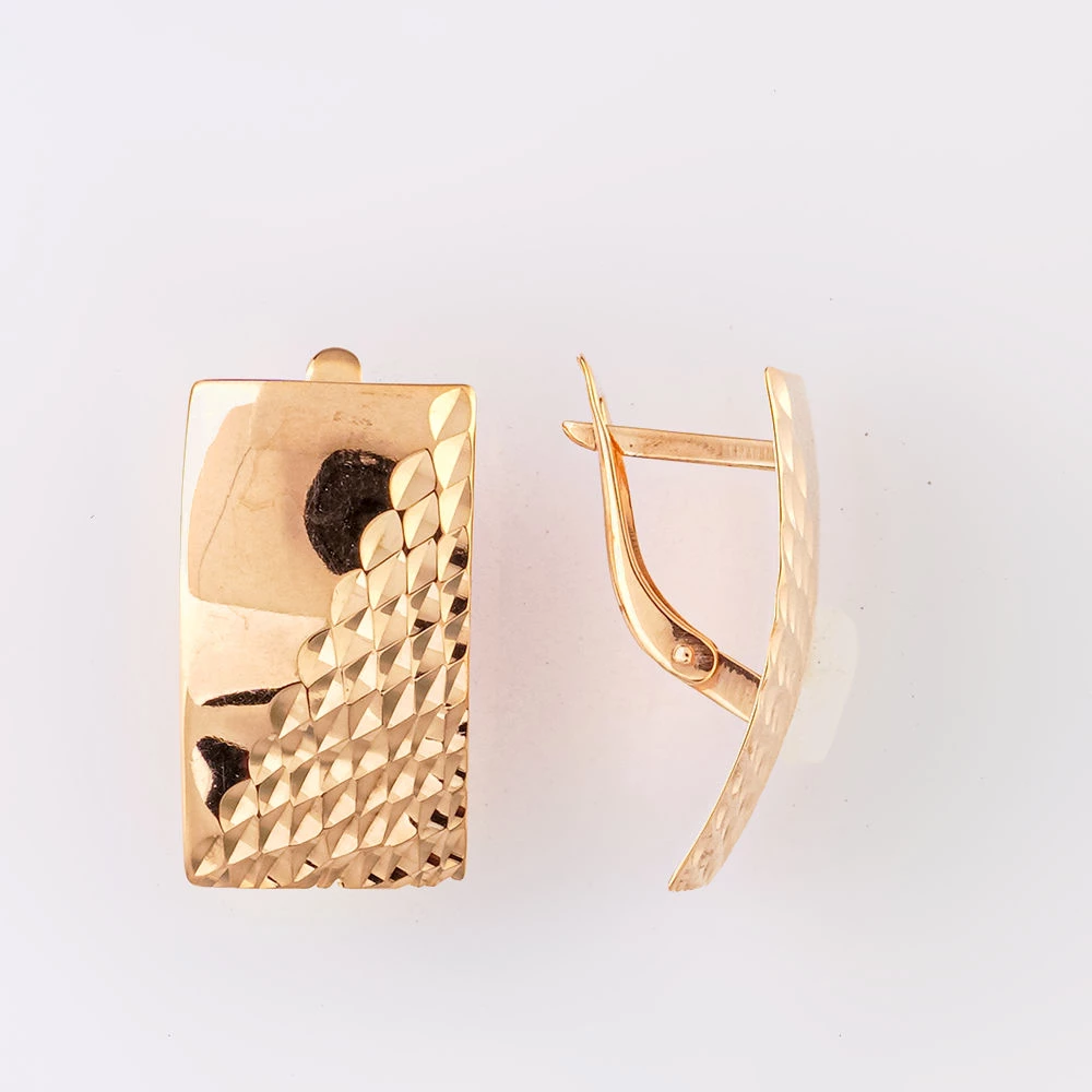 Серьги из красного золота 375 пробы