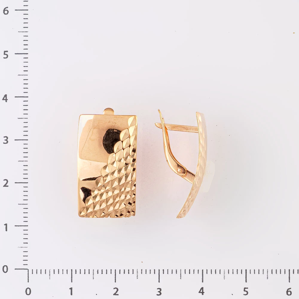 Серьги из красного золота 375 пробы