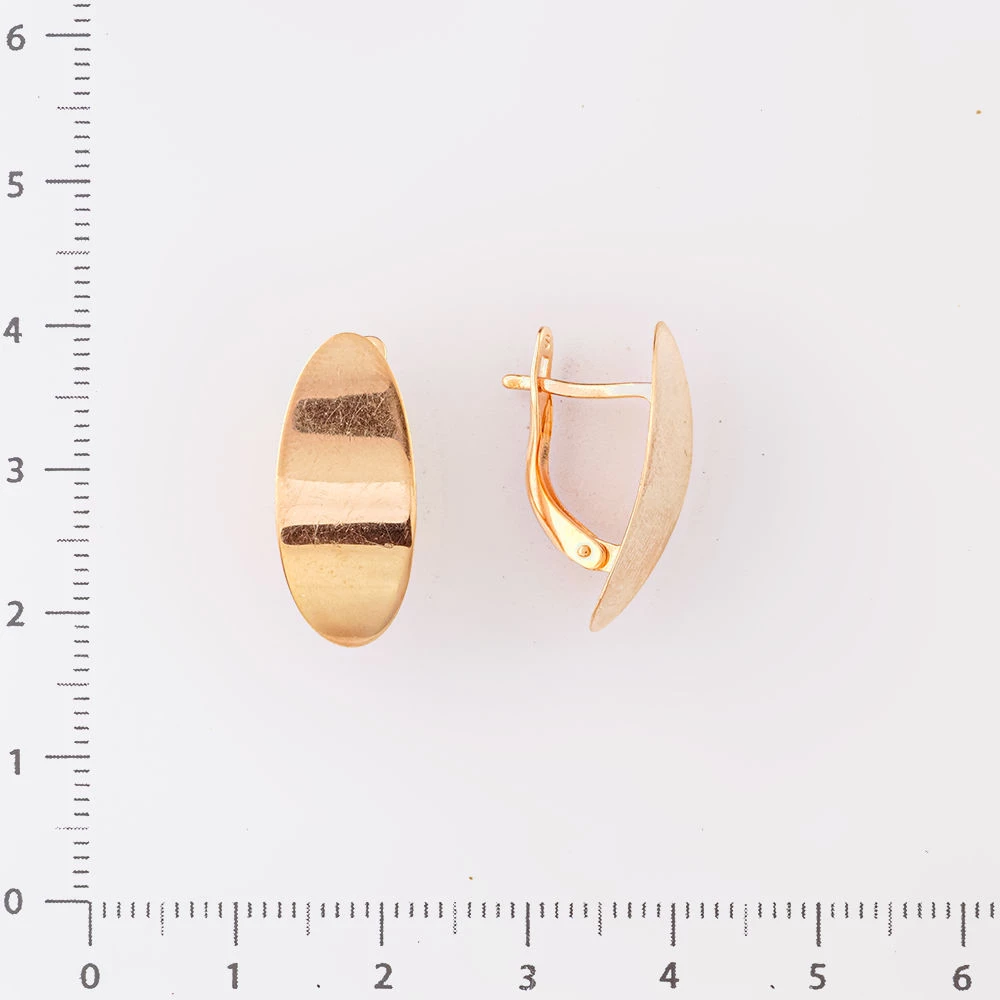 Серьги из красного золота 585 пробы