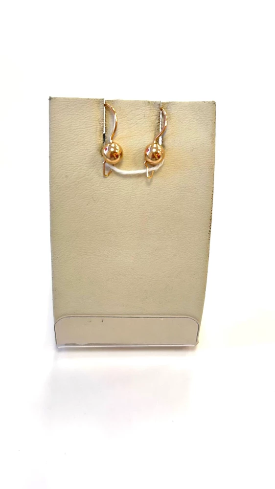 Серьги из красного золота 583 пробы
