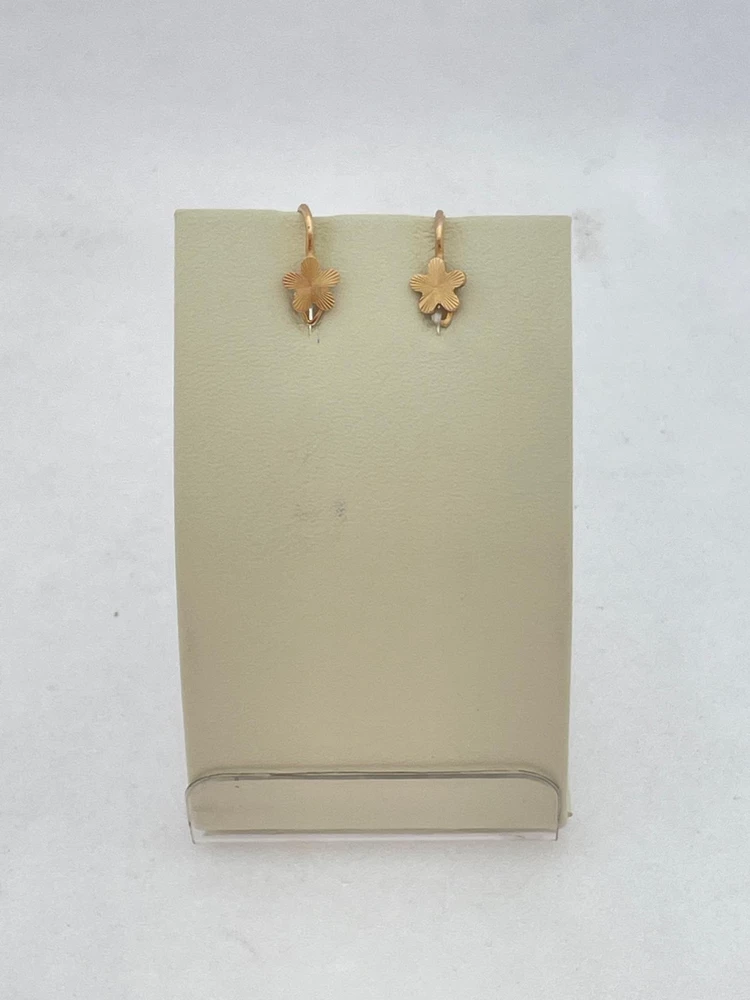 Серьги из красного золота 585 пробы