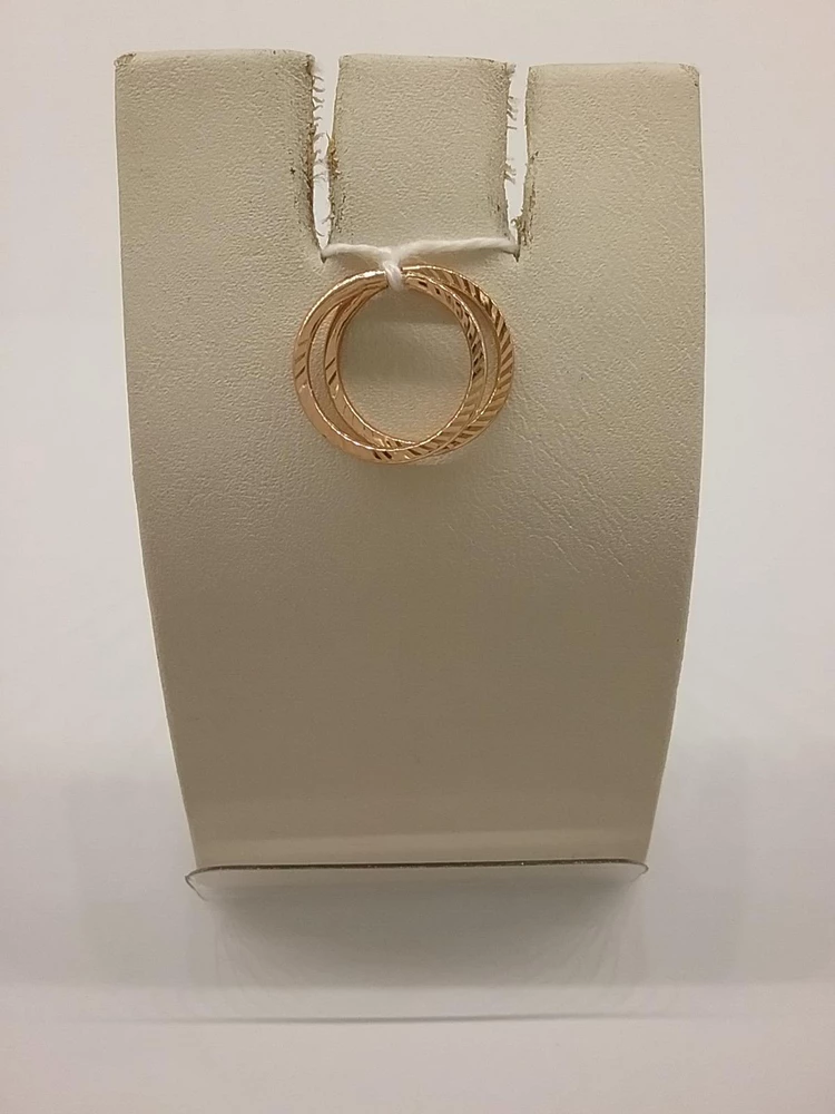 Серьги конго из красного золота 585 пробы