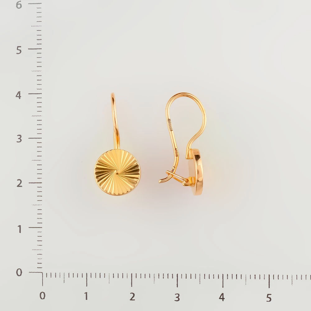 Серьги из красного золота 583 пробы