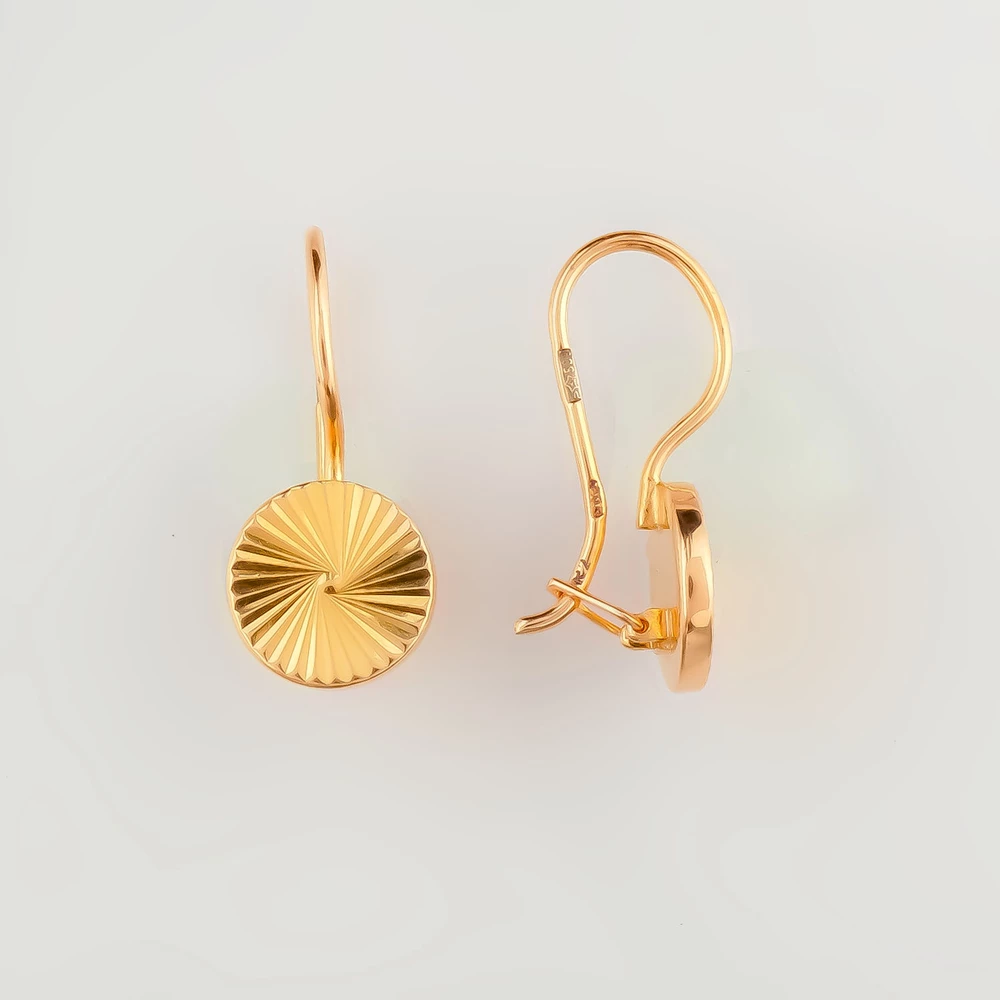 Серьги из красного золота 583 пробы