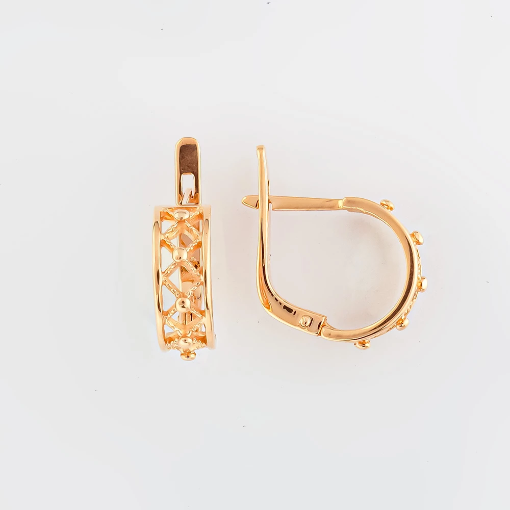 Серьги из красного золота 583 пробы