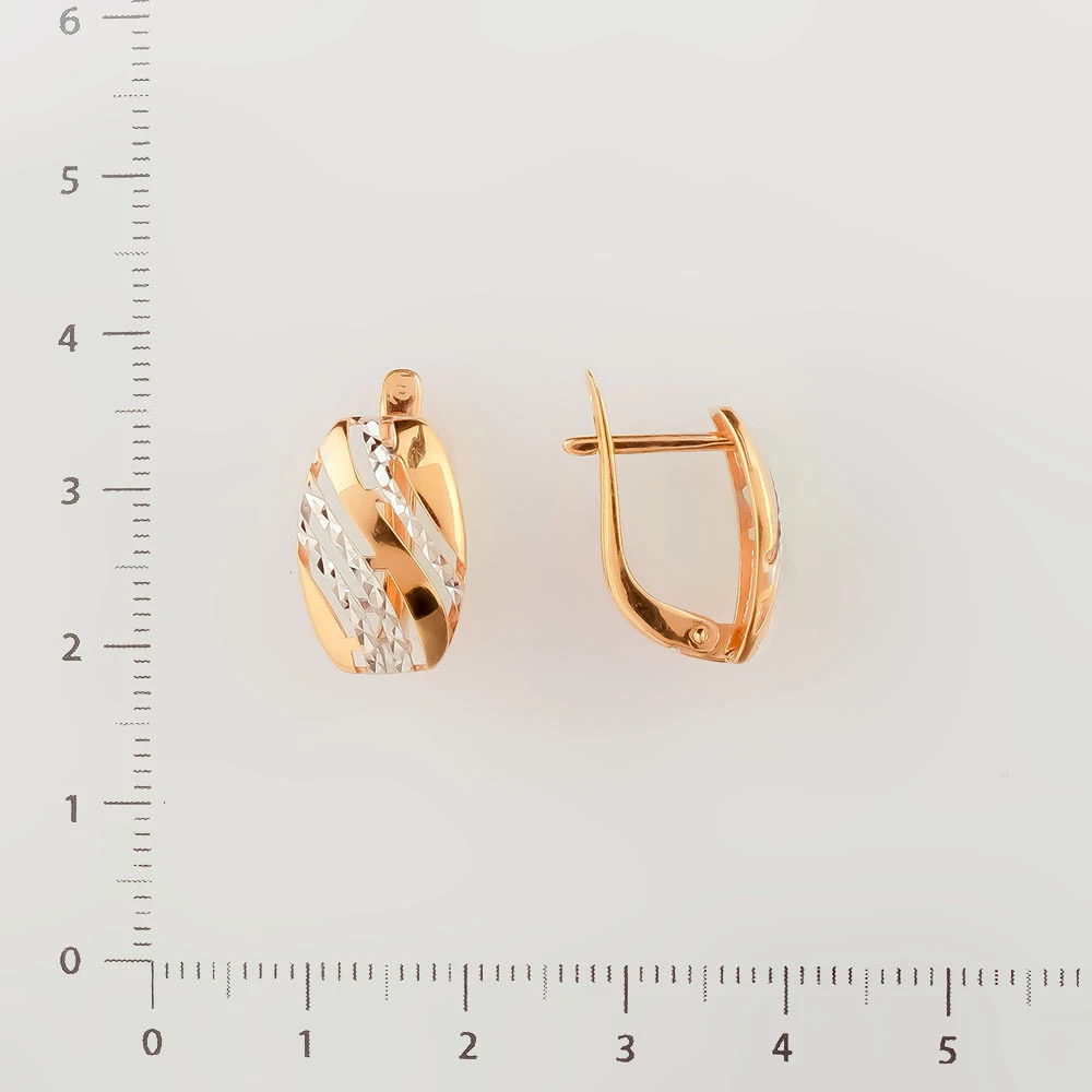 Серьги из красного золота 375 пробы