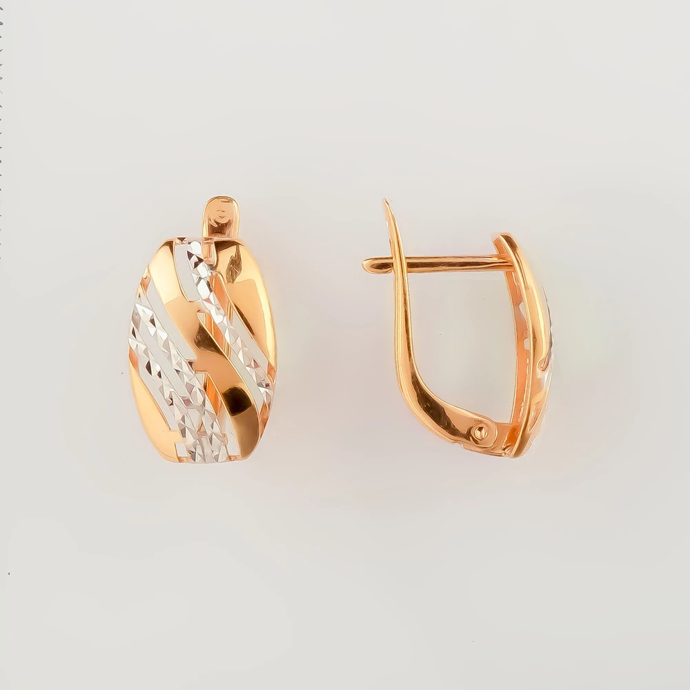 Серьги из красного золота 375 пробы