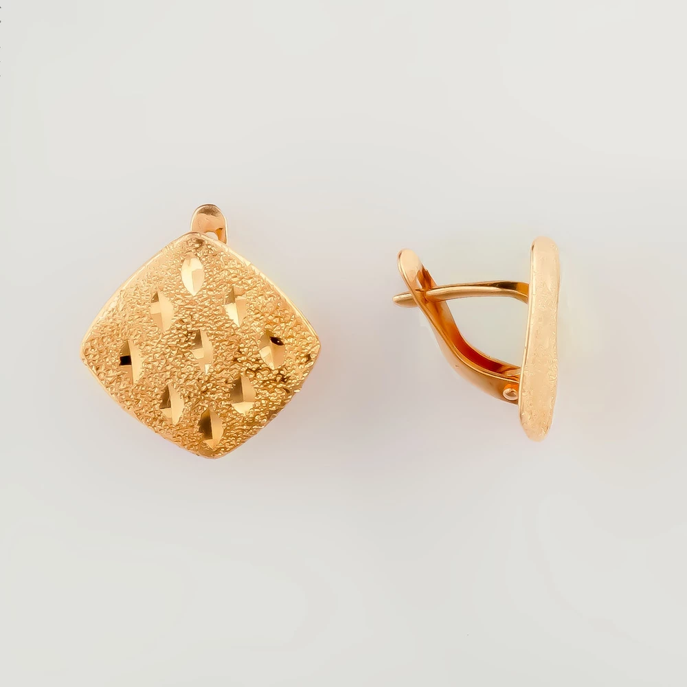 Серьги из красного золота 585 пробы